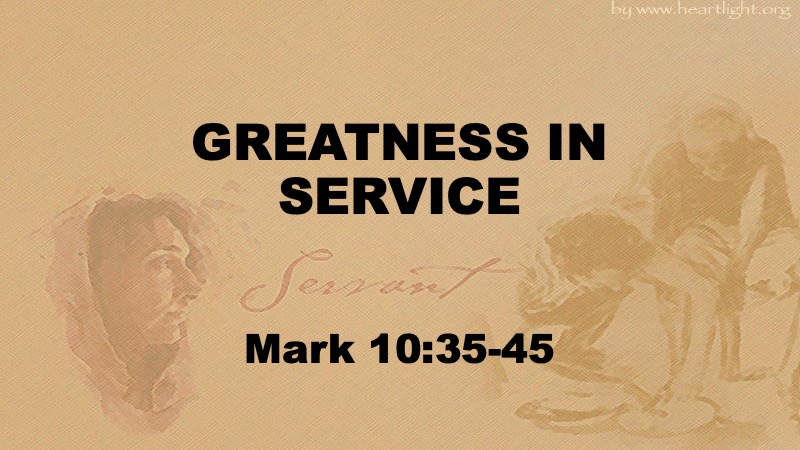 March 3rd, 2024 "Greatness In Service"